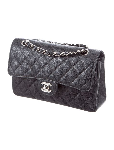 chanel easy caviar flap size|Small Classic Handbag Grained Calfskin & Gold.